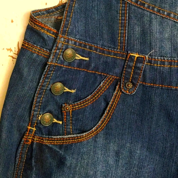 Gypsy Whiskers Heavy On The Pockets Denim Overall - Picture 6 of 16
